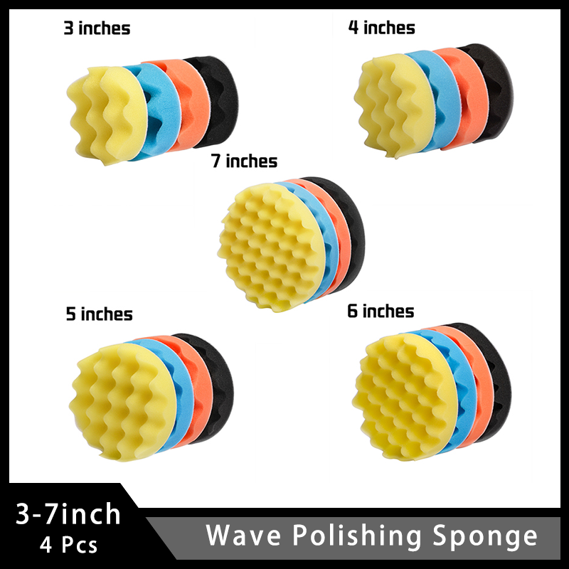 4 Pcs 3/4/5/6/7 Inch Buffing B - مراجعة Watch Polishing Cloth وسعره