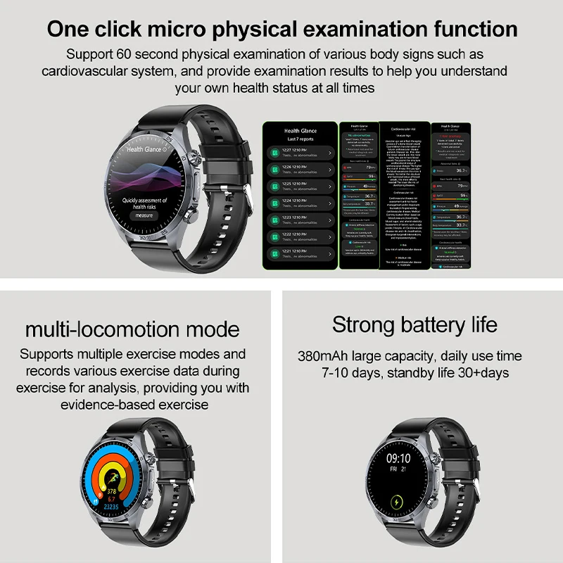 New ECG+PPG Smart Watch Pulse  - مراجعة Smartwatch Online Watches For Men وسعره