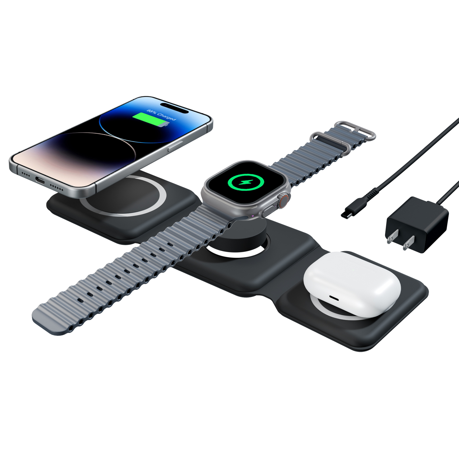 15W Magnetic Wireless Chargers - مراجعة Smartwatch Phone Watches وسعره
