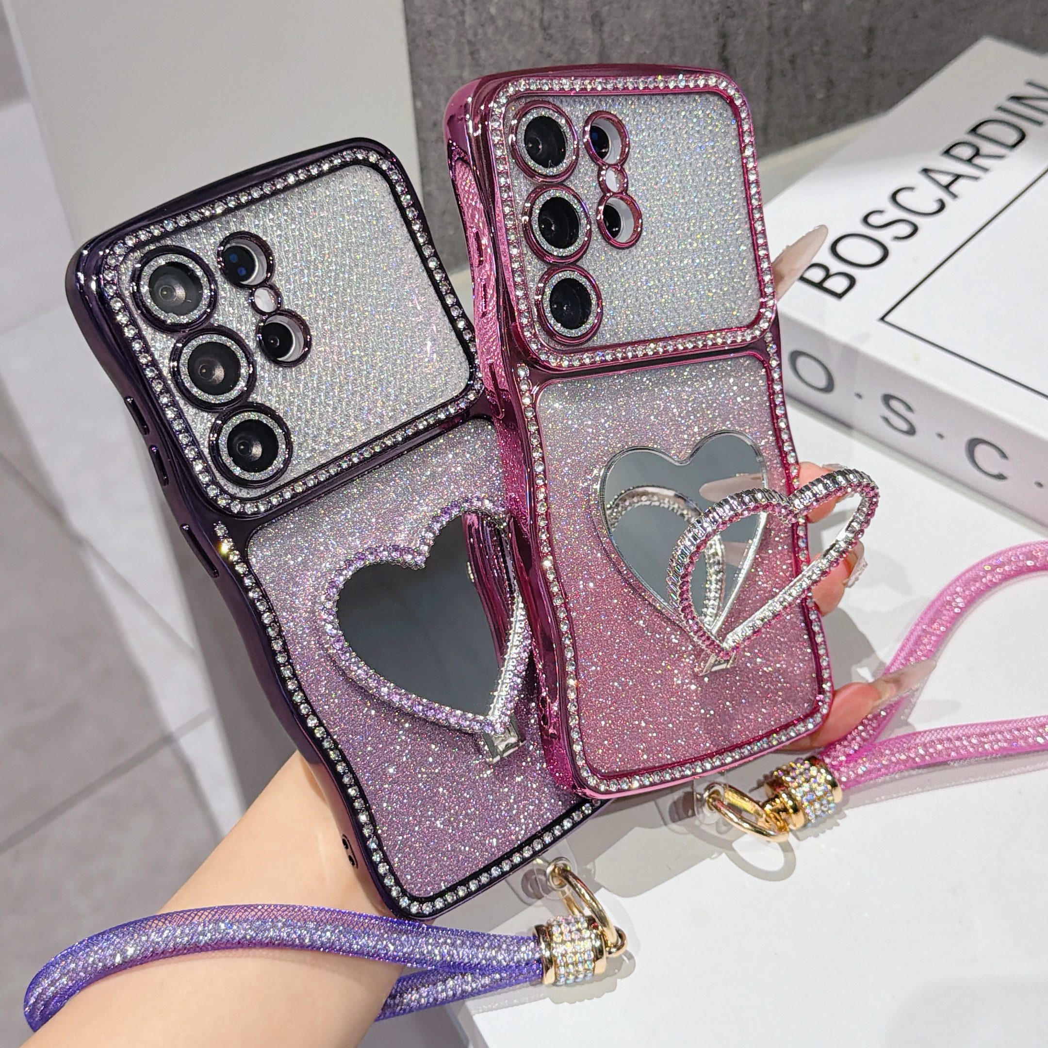 Gradient Glitter Rhinestone Ph - مراجعة Samsung Galaxy Strap وسعره