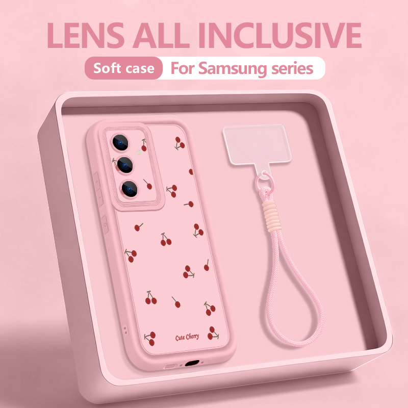 Little Cherry Pattern Lanyard  - مراجعة Samsung Galaxy Strap وسعره