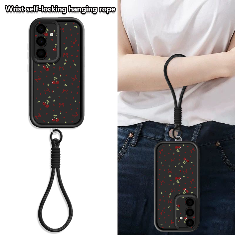 Little Cherry Pattern Lanyard  - مراجعة Samsung Galaxy Strap وسعره