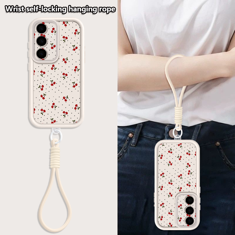 Little Cherry Pattern Lanyard  - مراجعة Samsung Galaxy Strap وسعره