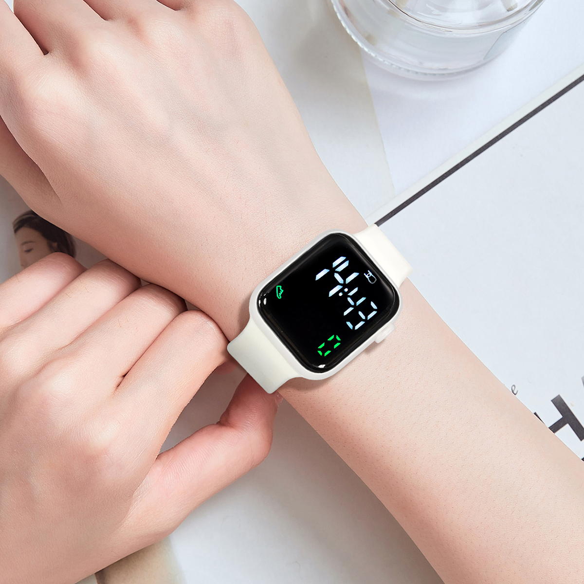 New 2PCS Student Minimalist Sm - مراجعة Smartwatch Watches Boys وسعره