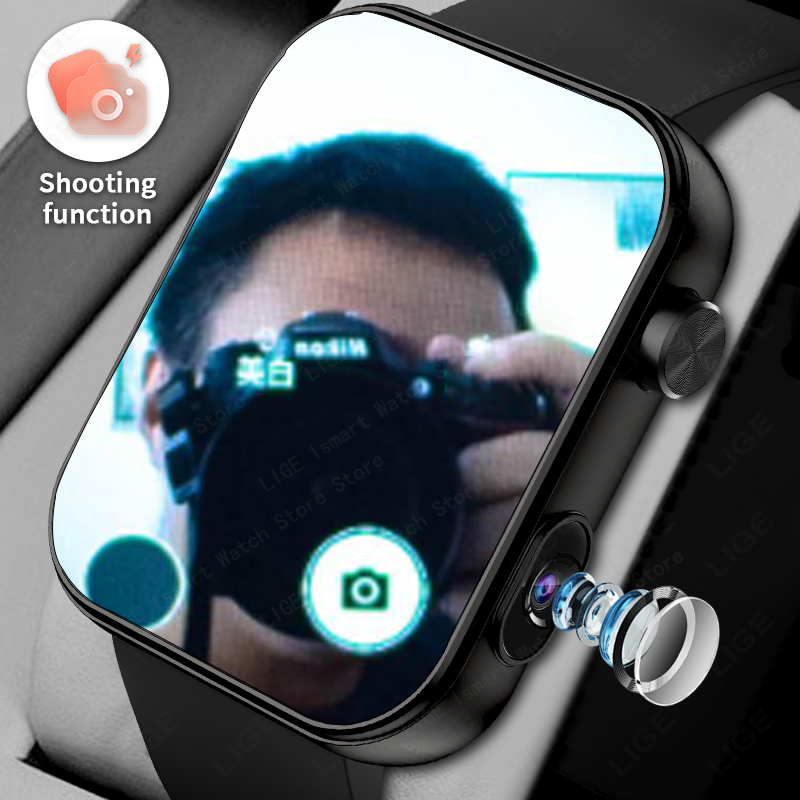 LIGE With Camera Can Take phot - مراجعة Smartwatch Latest Watches For Men وسعره