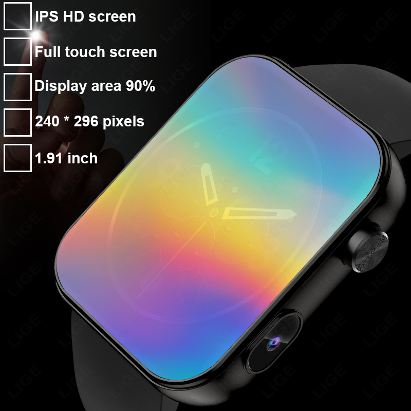 LIGE With Camera Can Take phot - مراجعة Smartwatch Latest Watches For Men وسعره