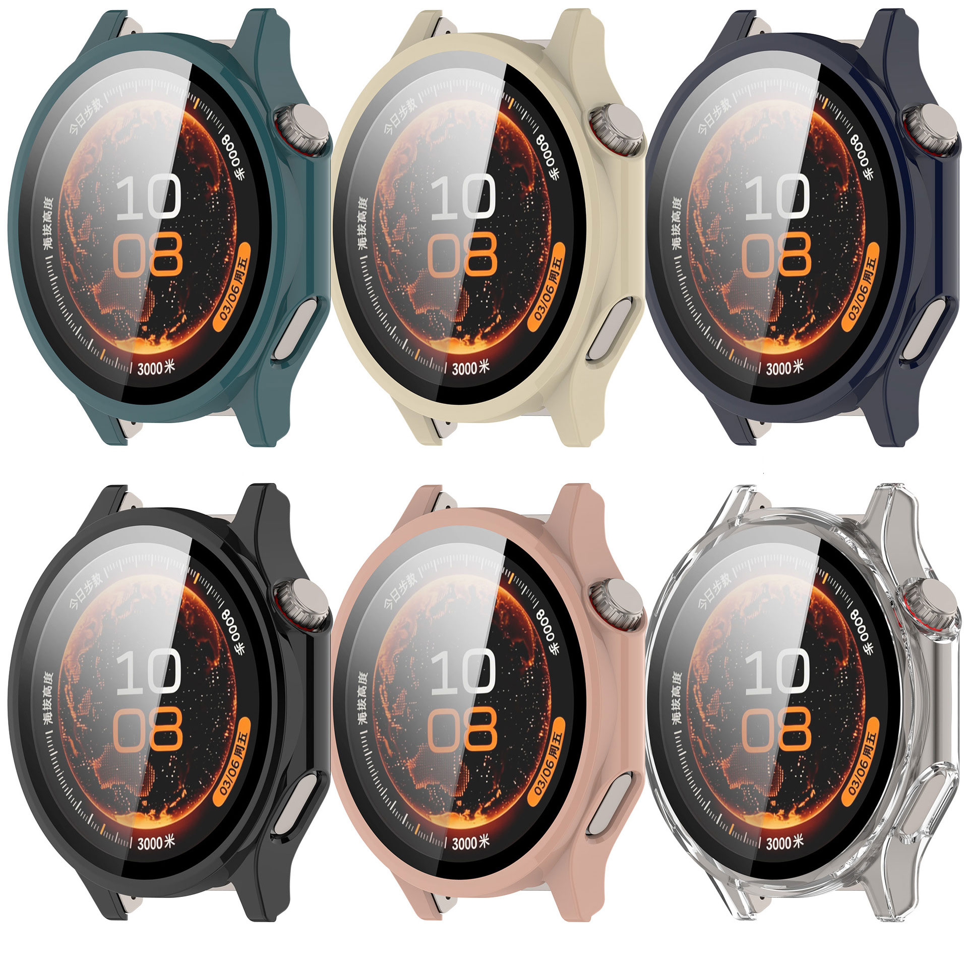 Glass+Case For OnePlus Watch4  - مراجعة Smartwatch Oneplus Watches وسعره