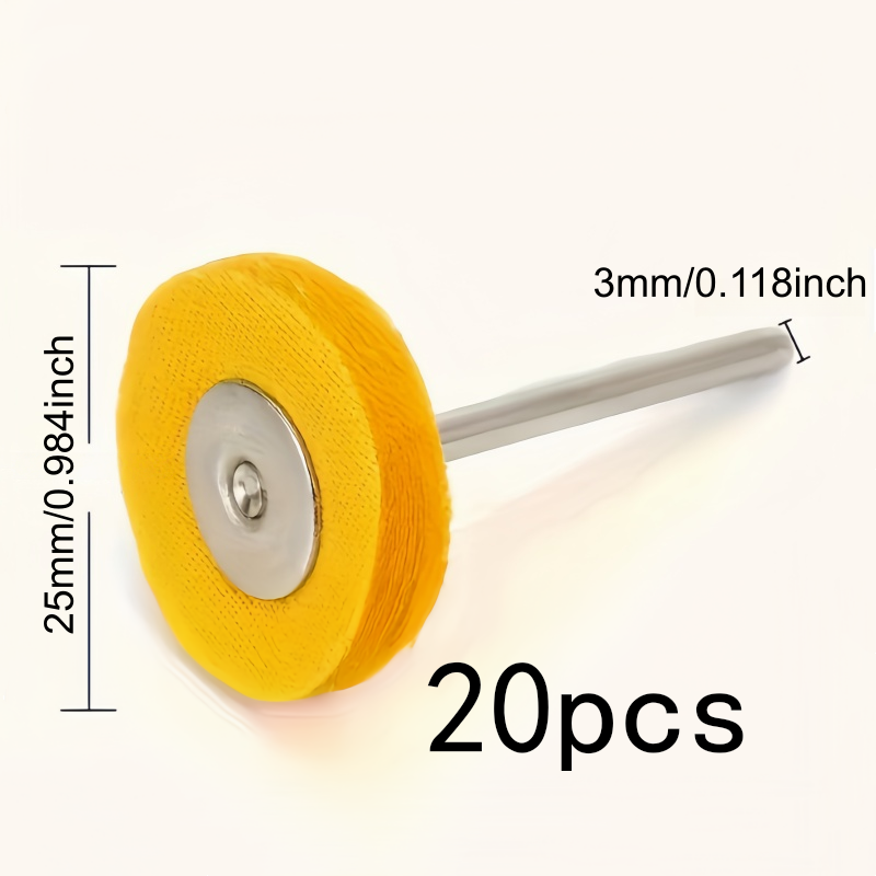 20Pcs 3mm Yellow Polishing Clo - مراجعة Watch Polishing Cloth وسعره