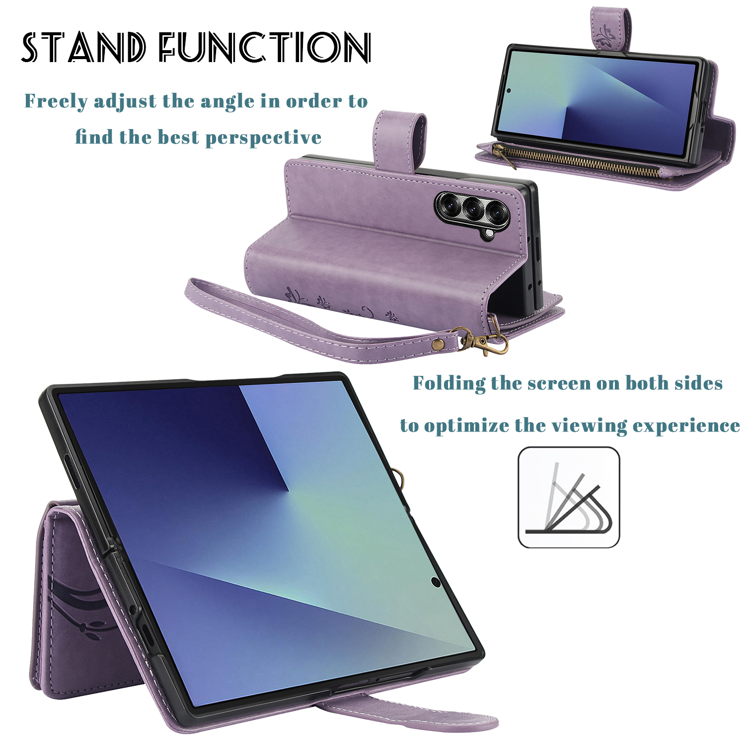 Wrist Strap Leather Zipper Wal - مراجعة Samsung Galaxy Strap وسعره