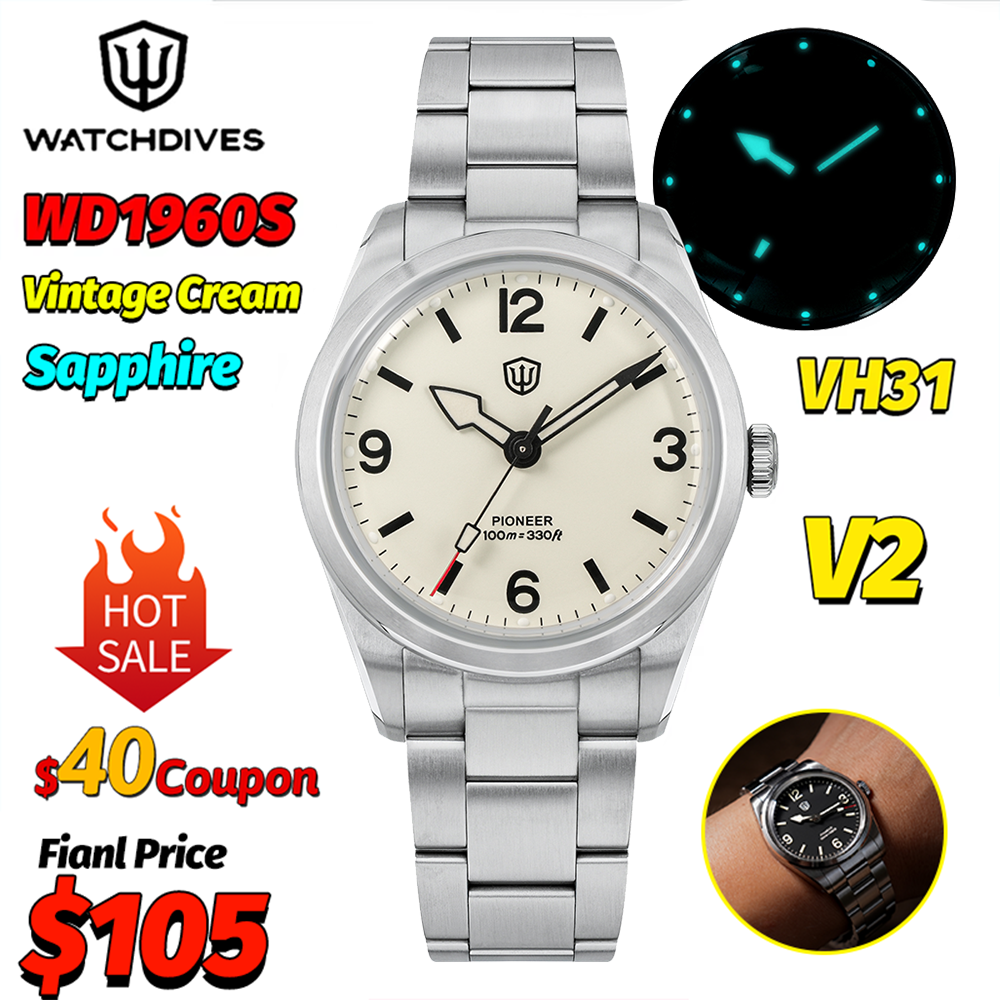 Watchdives WD1960S V2 Vintage  - مراجعة Smartwatch Vintage Watches For Men وسعره
