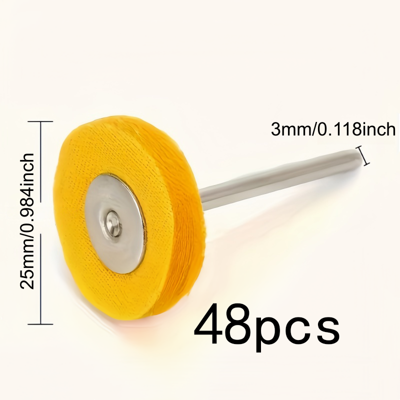 48Pcs 3mm Yellow Polishing Clo - مراجعة Watch Polishing Cloth وسعره
